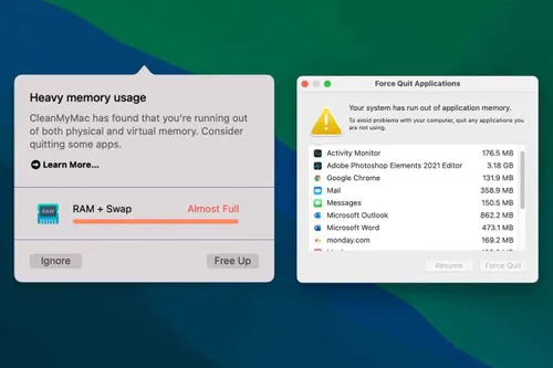 m1 memory leaks messages
