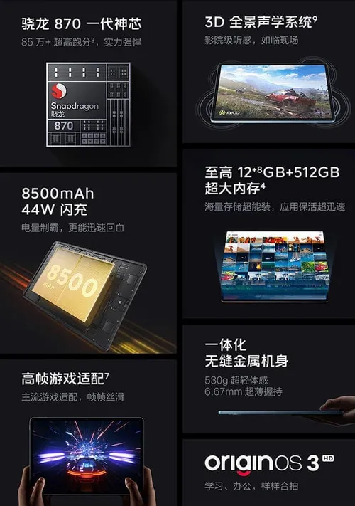 main highlights of iqoo pad air