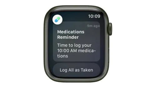 medication reminder on apple watch