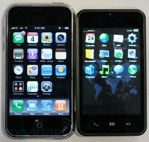 meizu m8 and iphone
