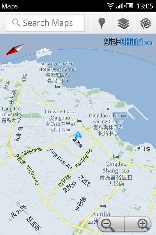 meizu m9 gingerbread compass view maps