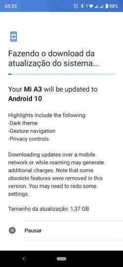 mi a3 android 10 update
