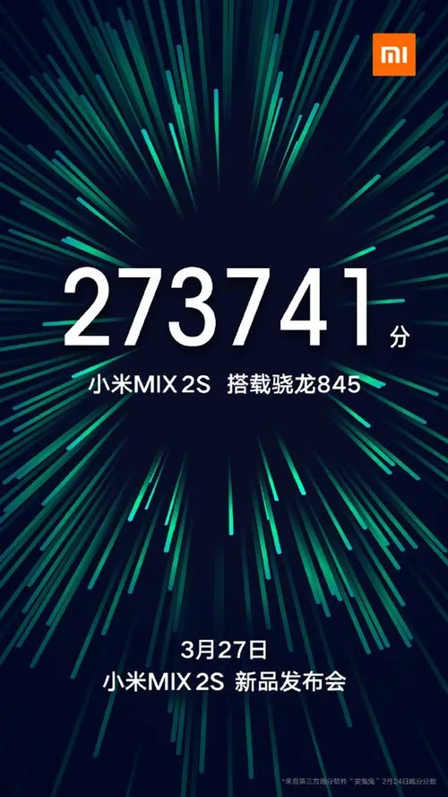 mi mix 2s antutu score official