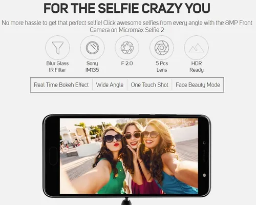 micromax selfie 2 camera