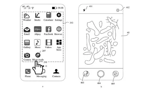 microscopic camera on huawei phone