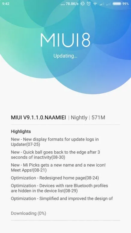miui 9 a