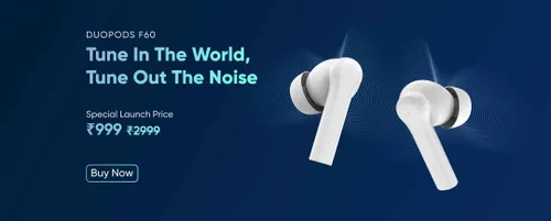 mivi duopods f60 tws price in india