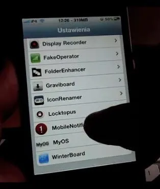 mobile noitier iphone settings