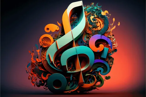 musical notes midjourney