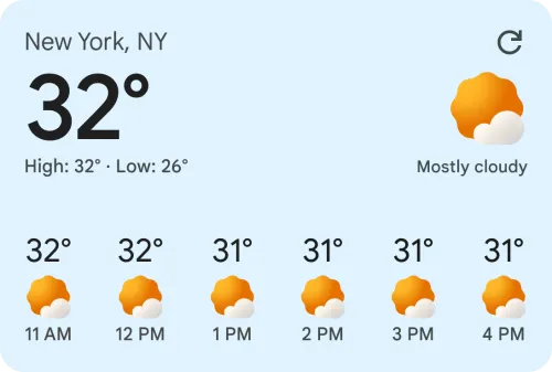 new google weather widgets 1