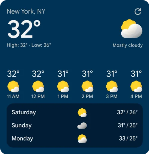 new google weather widgets 5