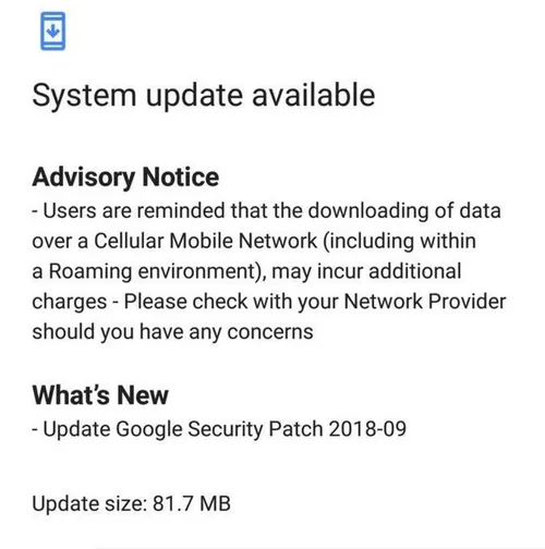 nokia 61 september android security update