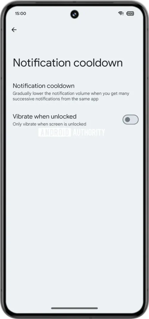 notification cooldown settings with vibrate option 673w 1440hpng