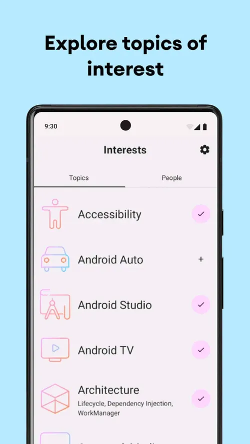 now in android app 3