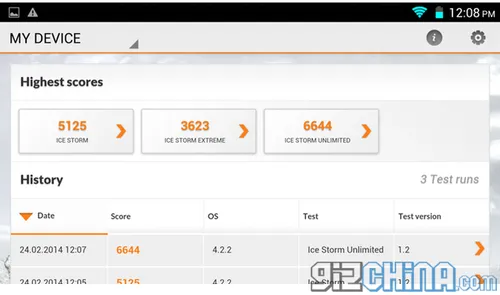 octacore goophone n3 3d mark