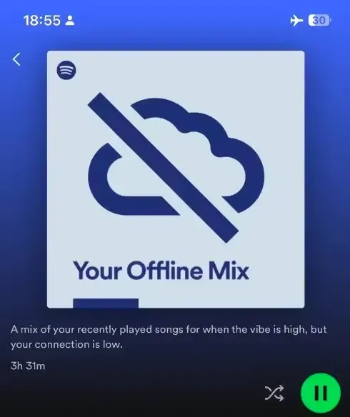 offline mix spotify