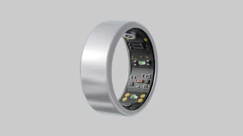omate smart ring silver
