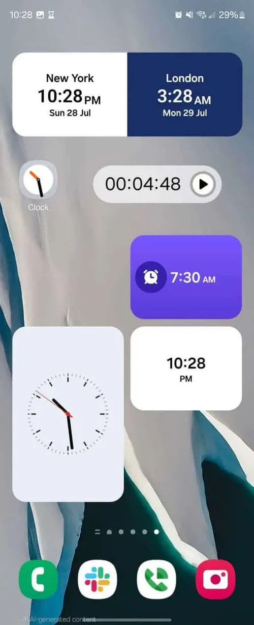 one ui clock 1