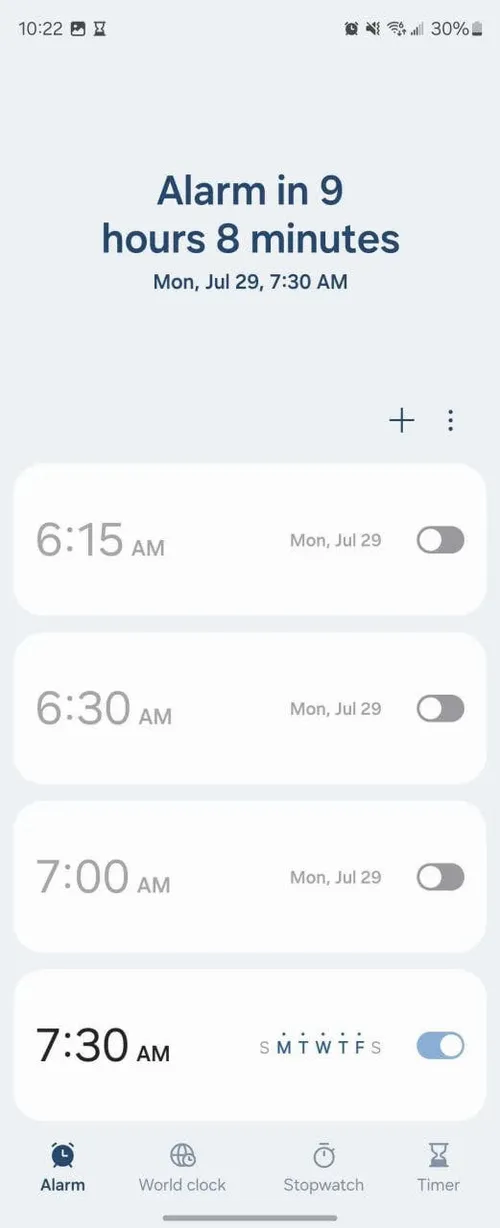 one ui clock