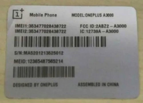 oneplus 3 fcc 1
