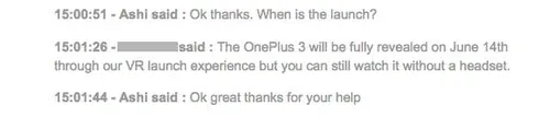oneplus 3 release date