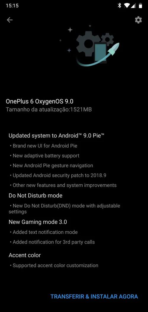 oneplus 6 android pie changelog