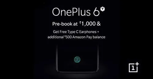 oneplus 6t amazon pre booking gift card