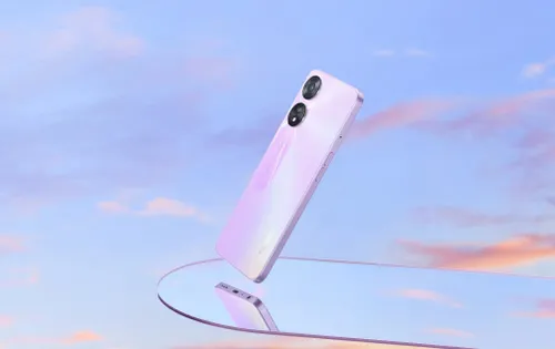 oppo a78 5g glowing purple