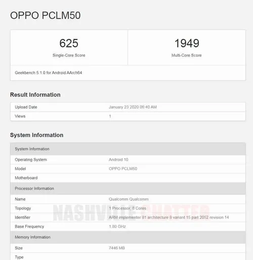 oppo pclm50