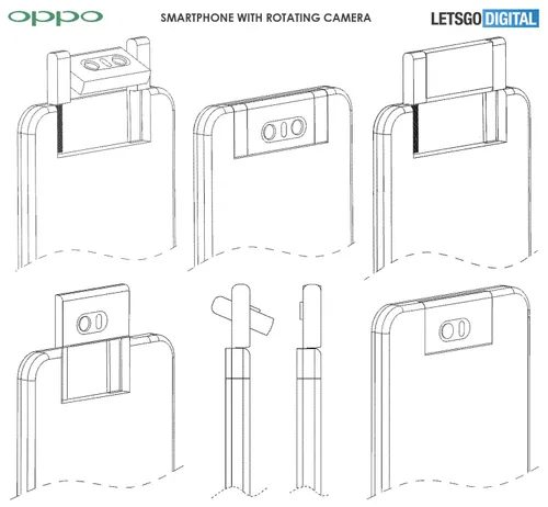 oppo telefoon roterend camerasysteem