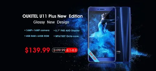 oukitel u11 plus presale