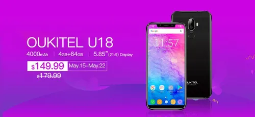 oukitel u18 flash sale