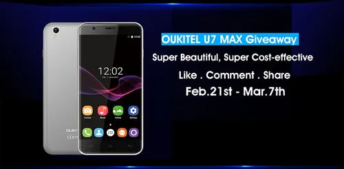 oukitel u7 max giveaway