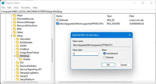 override compatibility check windows11