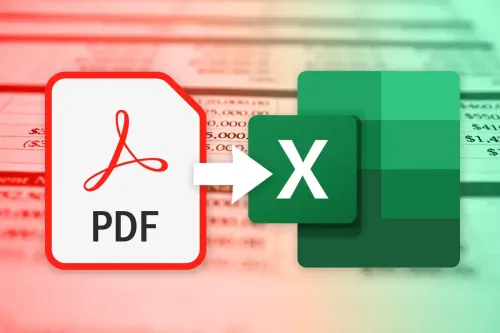 pdf to excel a