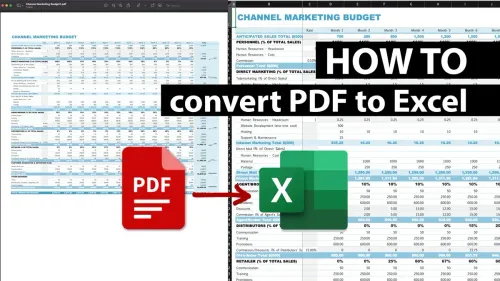 pdf to excel