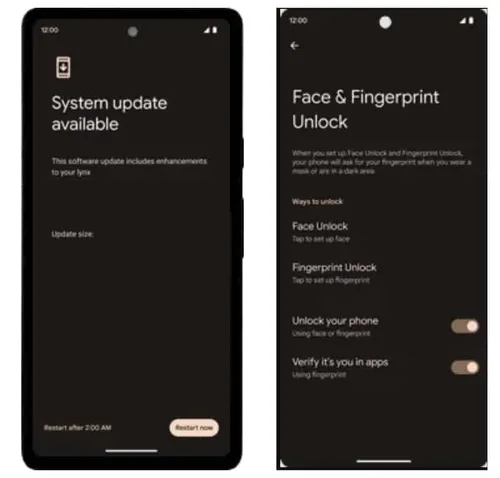 pixel 7a face unlock 1