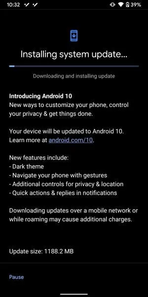pixel3a update