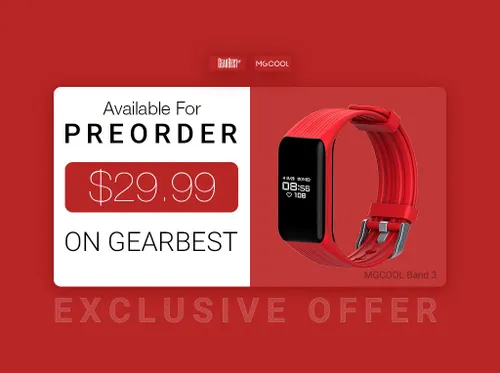 preorder mgcool band 3 at gearbest