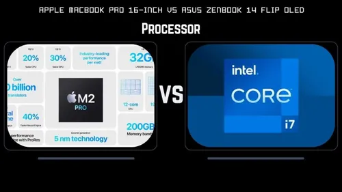 processor apple macbook pro 16 inch vs asus zenbook 14 flip oled 1