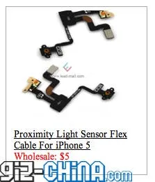 proximity sensor iphone 5