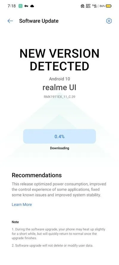 realme 5 android 10 realme ui