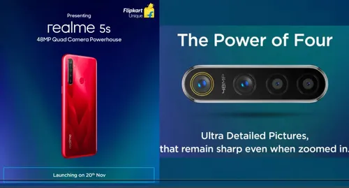 realme 5s desing camera
