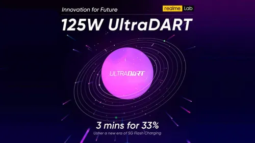 realme anucia carregador de 125w ultradart