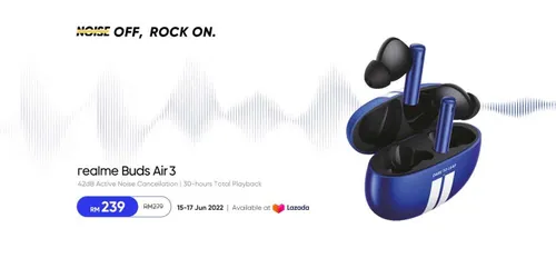 realme buds air 3 blue malaysia