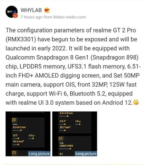 realme gt 2 pro specifications whylab