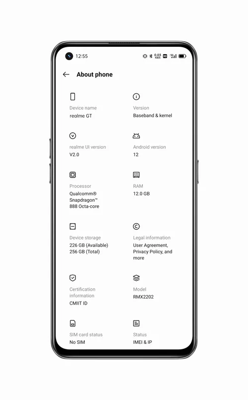 realme gt android 12 1