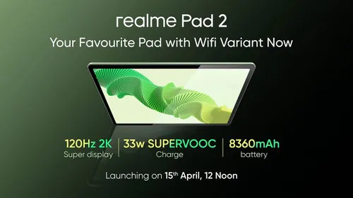 realme pad 2 wifi launch
