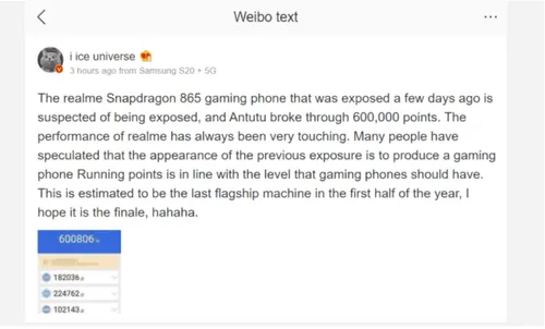 realme sd865 phone new