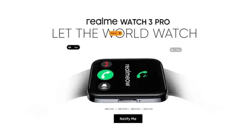 realme watch 3 pro microsite